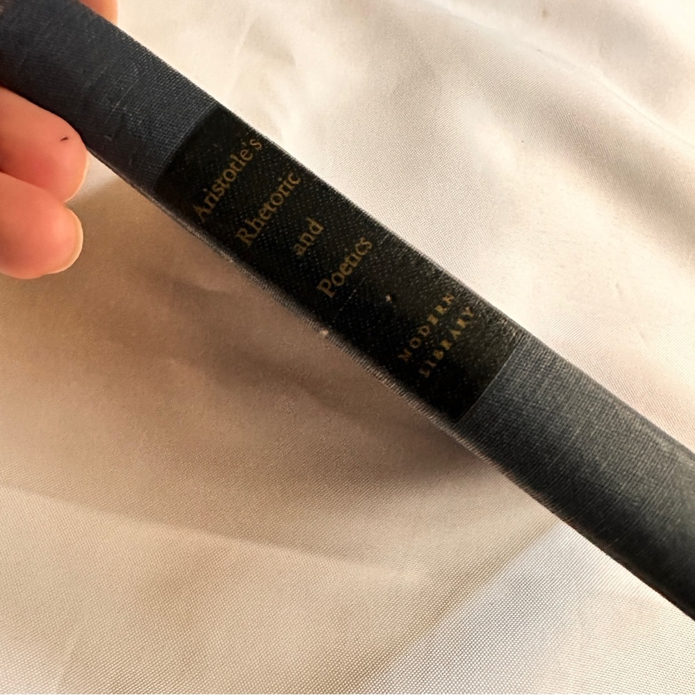 Aristotle's Rhetoric and Poetics Blue Hardcover Book - Picture 2 of 8